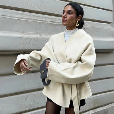 Wickeljacke mit Gürtel für Damen