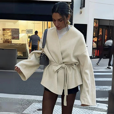 Wickeljacke mit Gürtel für Damen