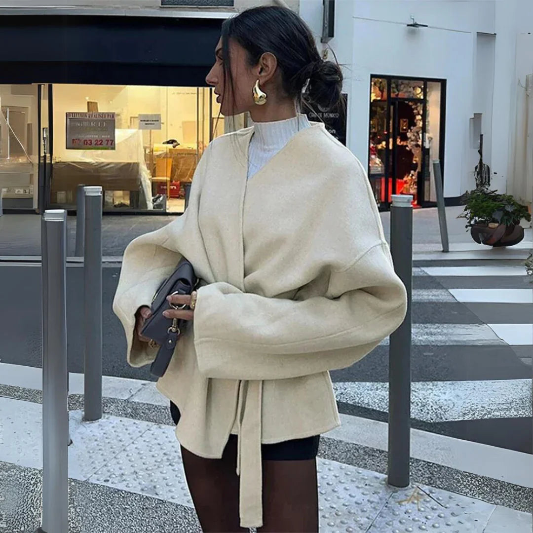 Wickeljacke mit Gürtel für Damen