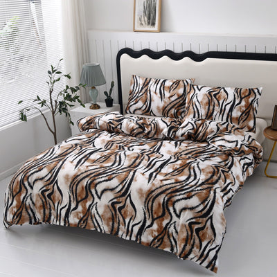 3-teiliges Bettwäsche-Set mit Animal-Print, Polyester, Maschinenwaschbar
