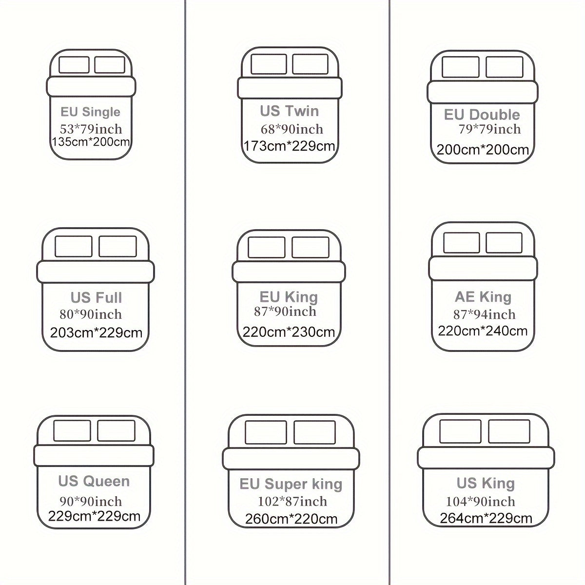 3-teiliges Bettwäsche-Set – Kreismuster, Weich & Atmungsaktiv