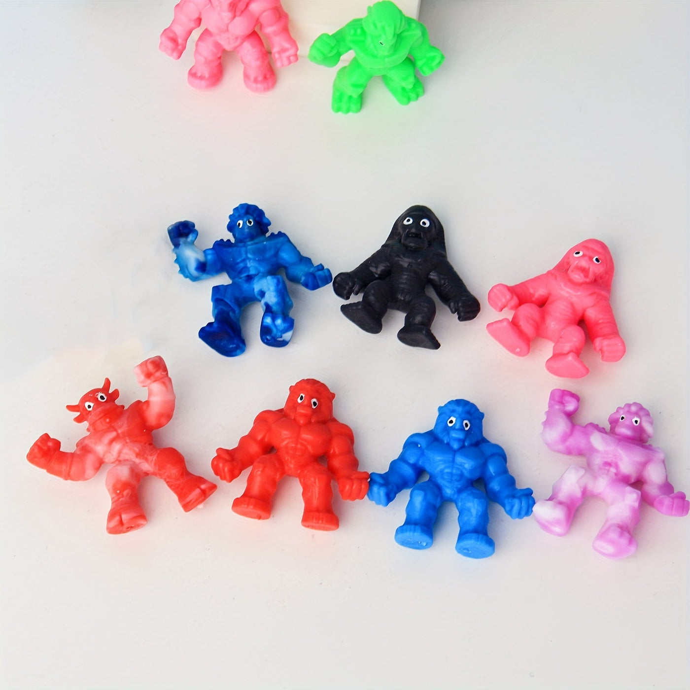 10 Stretch-Monster Squishy-Spielzeuge – Stressabbau, Verschiedene Farben
