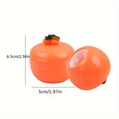 2 Stück Niedliche Karottenkopf Hasen Quetschspielzeug – Stressabbau & Spaß