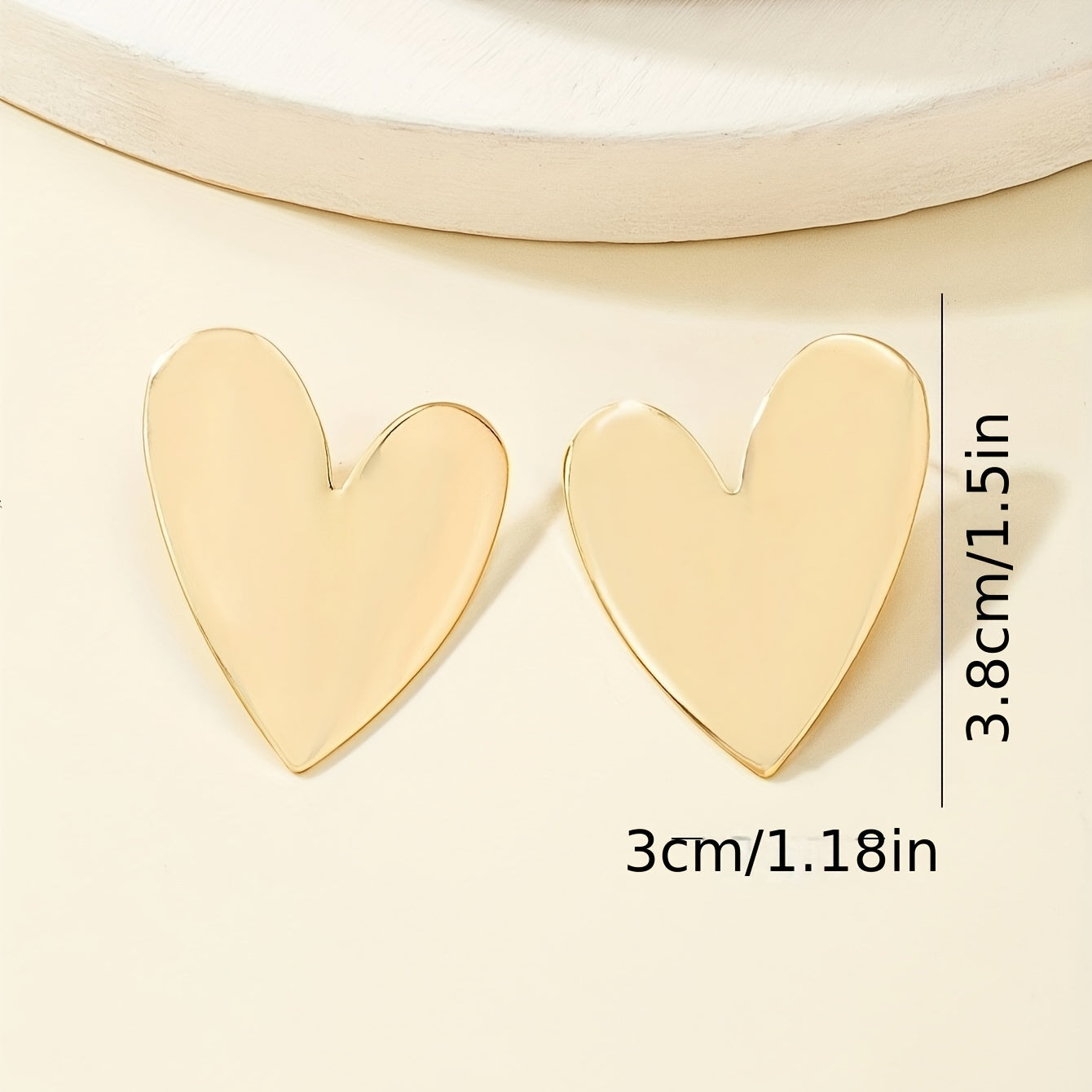 3 Paar stilvolle herzförmige Ohrringe, lässiger sexy Stil, Paar-Geschenk