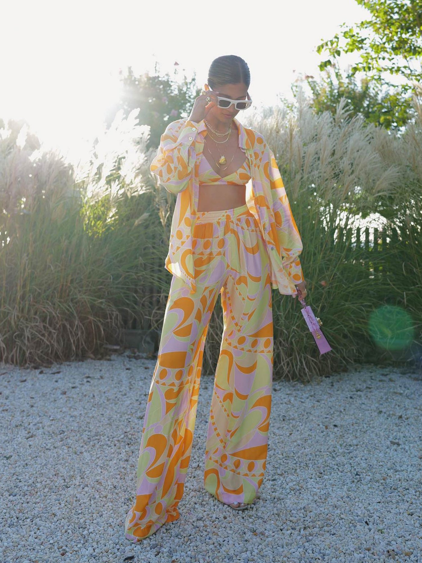 Vollständiges Mare-Stampa-Tropica Set – Hemd und koordinierte Hosen