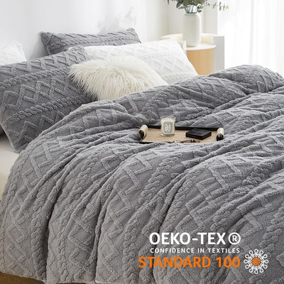 Wendebettwäsche Plüsch – Flauschig, Warm, Geometrisches Design