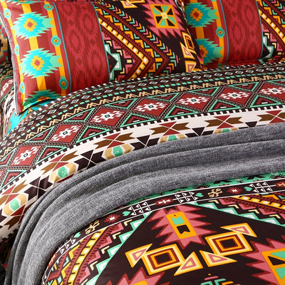 3-teiliges Boho-Bettwäsche-Set – Weich, Atmungsaktiv, Ohne Füllung