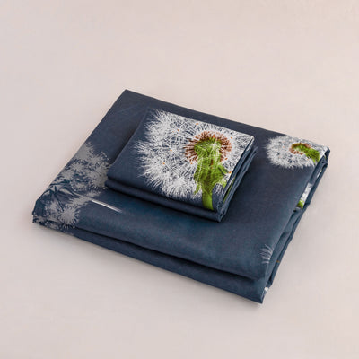 3-teiliges Blumen-Bettwäsche-Set – Atmungsaktiv, Maschinenwaschbar, Polyester