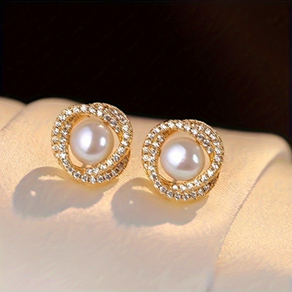 4tlg. Luxus-Perlenschmuck-Set für Damen