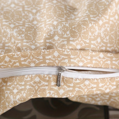 3-teiliges Bettbezug Set – Karo & Blumenmuster, Atmungsaktiv, Maschinenwaschbar