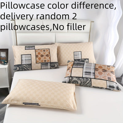 3-teiliges Bettbezug Set – Karo & Blumenmuster, Atmungsaktiv, Maschinenwaschbar