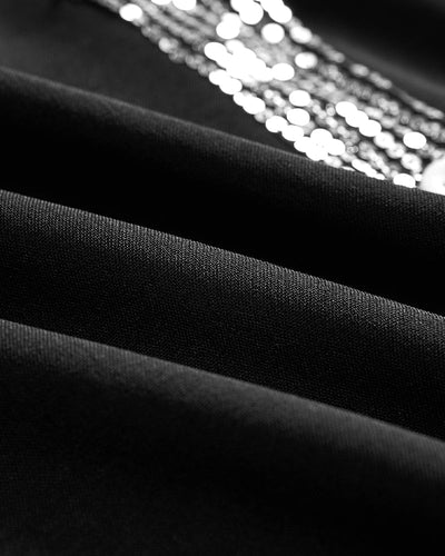 Ada | Legere Bluse mit Paillettenknöpfen