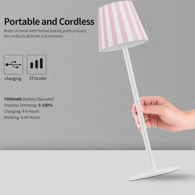 2er-Pack Akku-Tischlampe LED, Wiederaufladbare Touch-Nachtlampe