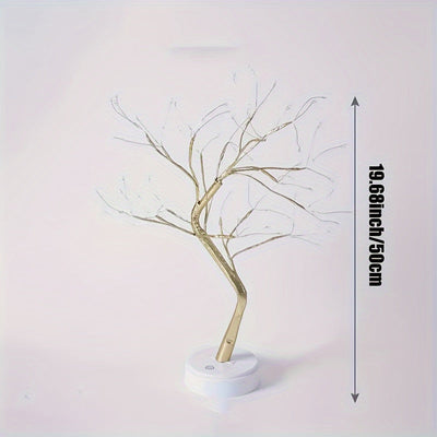 108-LED Bonsai Baum Schreibtischlampe, USB/Batteriebetrieben, Energieeffizient für Weihnachten