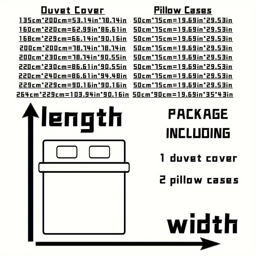 3-teiliges Bettbezug-Set – Weich, Atmungsaktiv & Blumenmuster