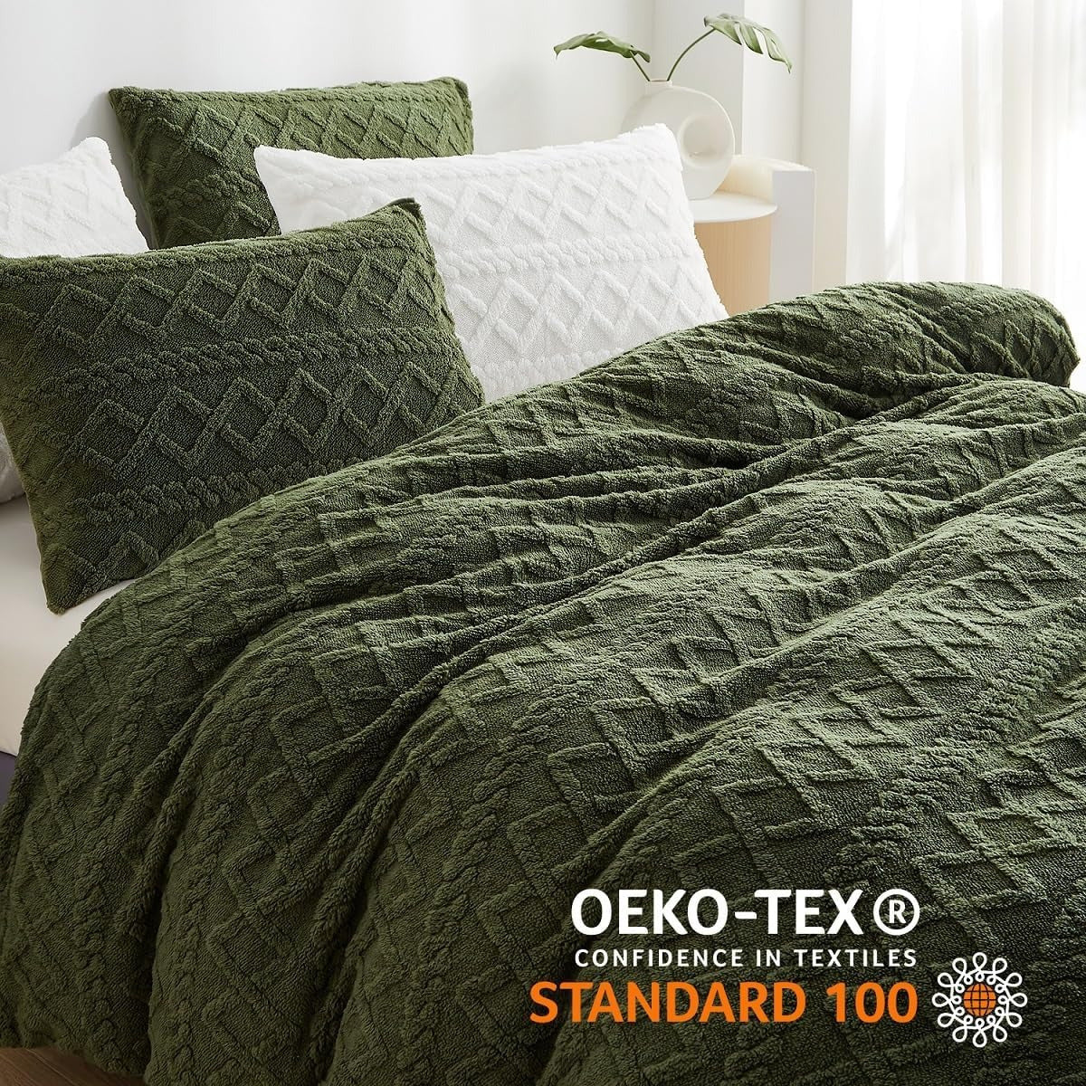 Wendebettwäsche Plüsch – Flauschig, Warm, Geometrisches Design