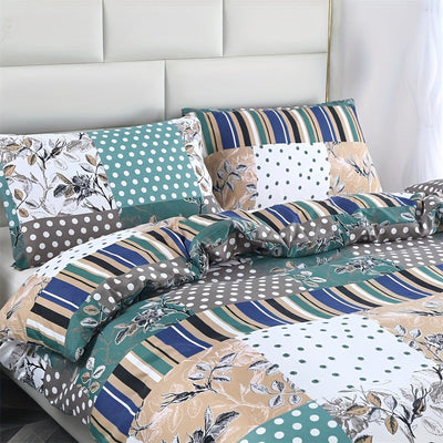 3-teiliges Fleece Bettbezug Set – Hautfreundlich, Pflanzenblumen Design