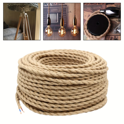 Weinlese Gedrehte Hanfseil-Schnur für Pendelleuchten