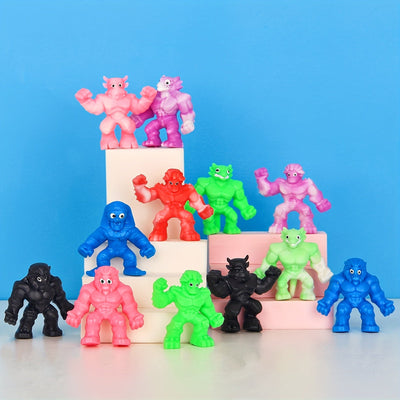 10 Stretch-Monster Squishy-Spielzeuge – Stressabbau, Verschiedene Farben