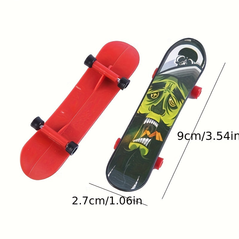 4-12 Stück Finger-Skateboard-Spielzeug, kreatives Geschenk, zufällige Muster