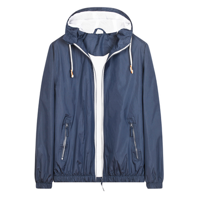 Zweifarbige Kapuzenjacke für Herren