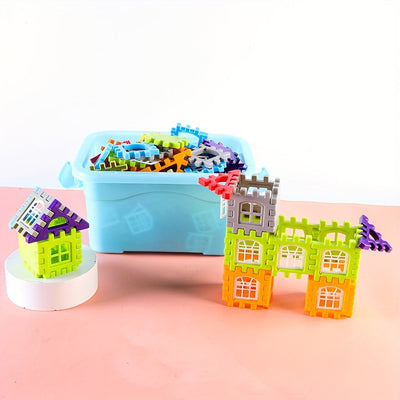 130-teiliges Kinder Bausteine Set - Lernspielzeug