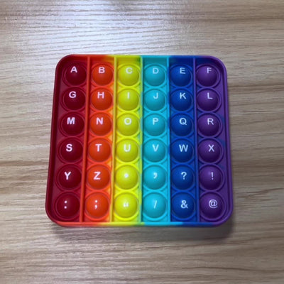 2-in-1 Silikon-Fidget-Spielzeug – Alphabet & Zahlen, Lernspaß