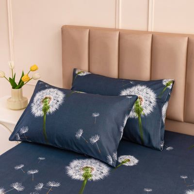 3-teiliges Blumen-Bettwäsche-Set – Atmungsaktiv, Maschinenwaschbar, Polyester