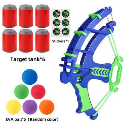 6/12pcs Blau Bogen & Pfeil Schießen Spiel Set