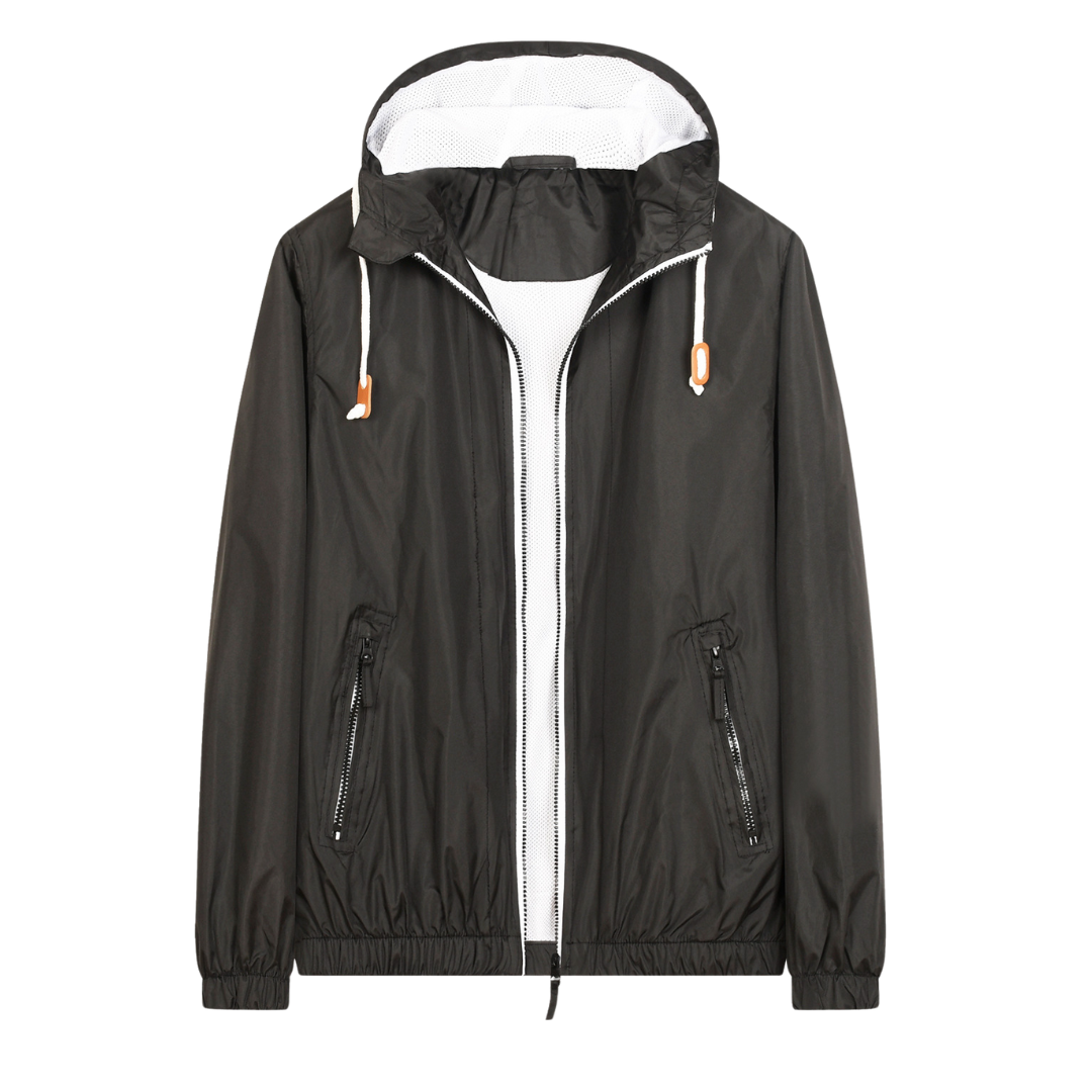 Zweifarbige Kapuzenjacke für Herren