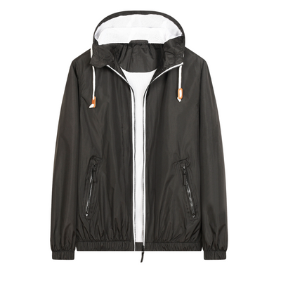 Zweifarbige Kapuzenjacke für Herren