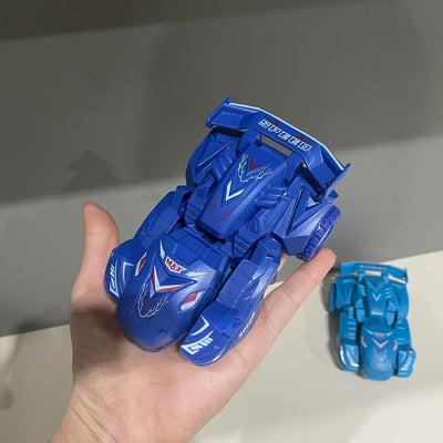 2-in-1 Dinosaurier-Auto Spielzeug – Automatisch & Manuell, Blau