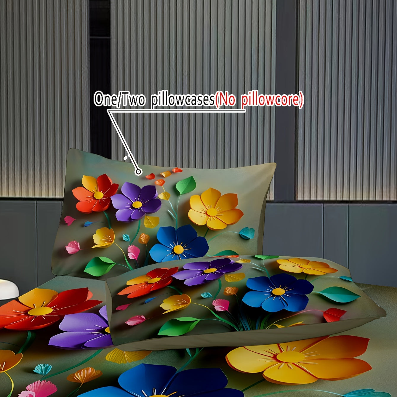 3D Blumenmuster Bettwäsche Set – Ultraweich, Reißverschluss, 1 Bettbezug