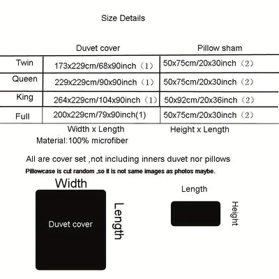 3-teiliges Bettwäsche-Set mit Gelbem Blumenmuster, Atmungsaktiv & Bequem