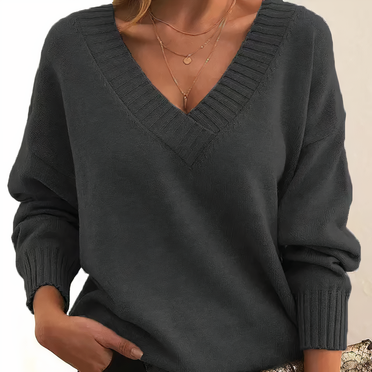 Zoe | Weicher Herbstpullover in Kaschmir-Optik