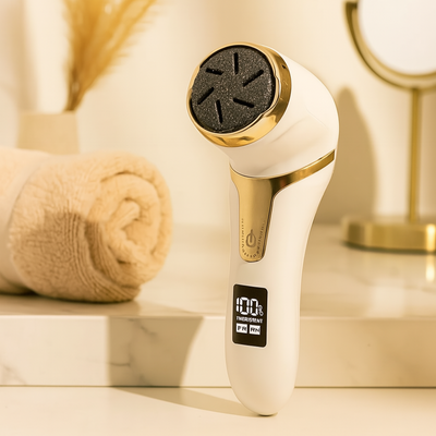 Wiederaufladbare elektrische Fußfeile – Tragbarer Hornhautentferner & Pediküre-Set für glatte Füße