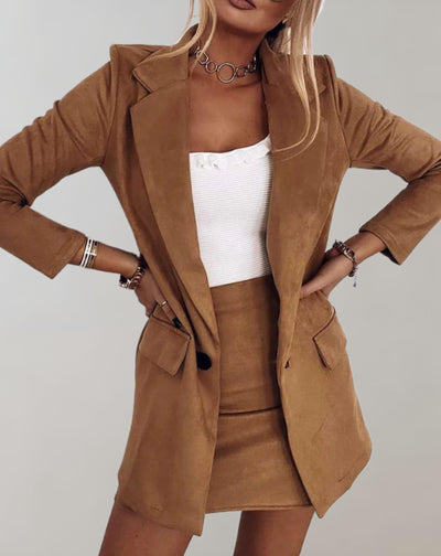 2-teiliges Set aus Blazer und Minirock für Damen