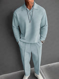 Langarm Blau