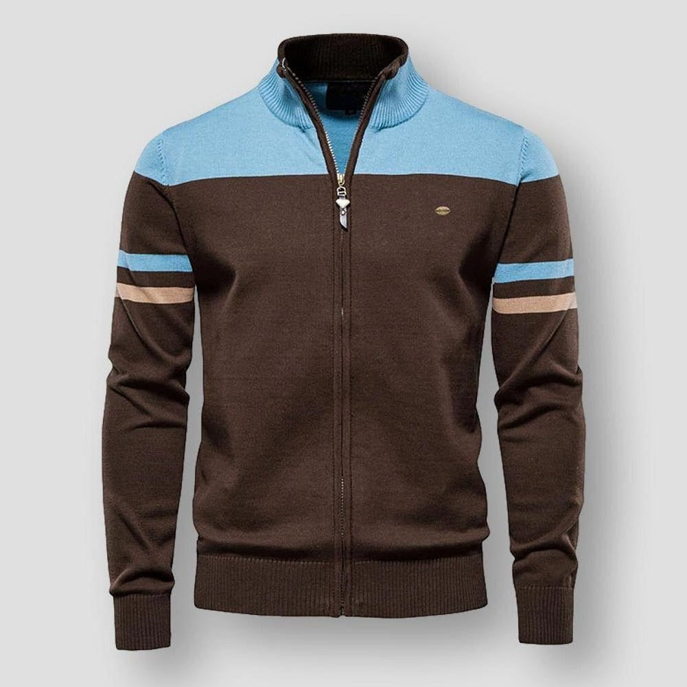 Zip-Up Cardigan für Herren