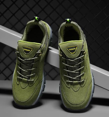 Wanderschuhe - Rutschfeste Herren-Schnürschuhe zum Hineinschlüpfen