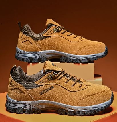 Wanderschuhe - Rutschfeste Herren-Schnürschuhe zum Hineinschlüpfen