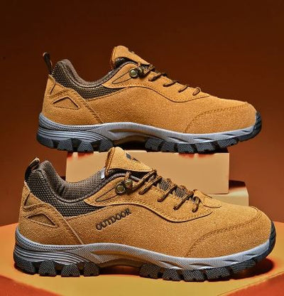 Wanderschuhe - Rutschfeste Herren-Schnürschuhe zum Hineinschlüpfen