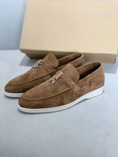 Wildleder-Loafers | Leder | Slip-On | Herren-Anzugschuhe | Loafers
