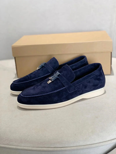 Wildleder-Loafers | Leder | Slip-On | Herren-Anzugschuhe | Loafers