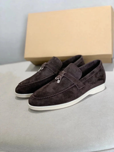 Wildleder-Loafers | Leder | Slip-On | Herren-Anzugschuhe | Loafers
