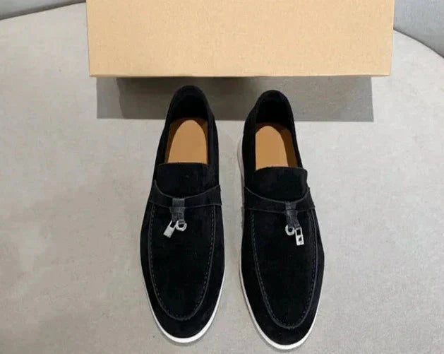 Wildleder-Loafers | Leder | Slip-On | Herren-Anzugschuhe | Loafers