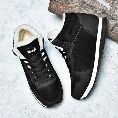 Winterschuhe – mit Fell gefüttert – rutschfest – Schnürschuhe – Winterschuhe für Herren