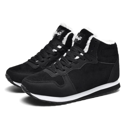 Winterschuhe – mit Fell gefüttert – rutschfest – Schnürschuhe – Winterschuhe für Herren