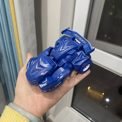 2-in-1 Dinosaurier-Auto Spielzeug – Automatisch & Manuell, Blau