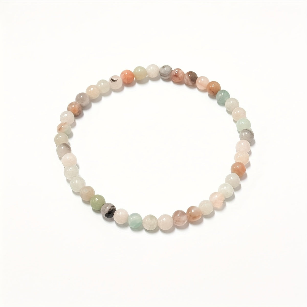 10er Set Elastische Steinperlen-Armbänder – Kristall für Frauen